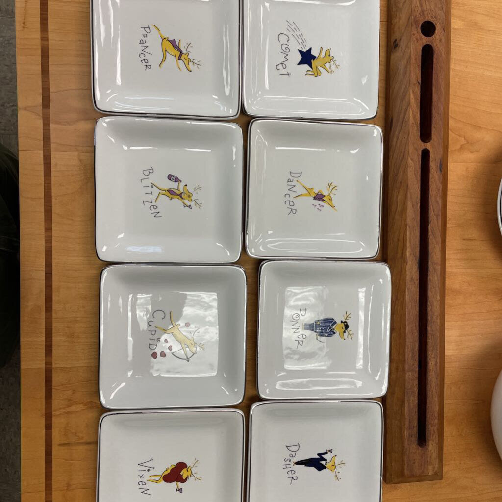 Pottery Barn Reindeer Serving Set