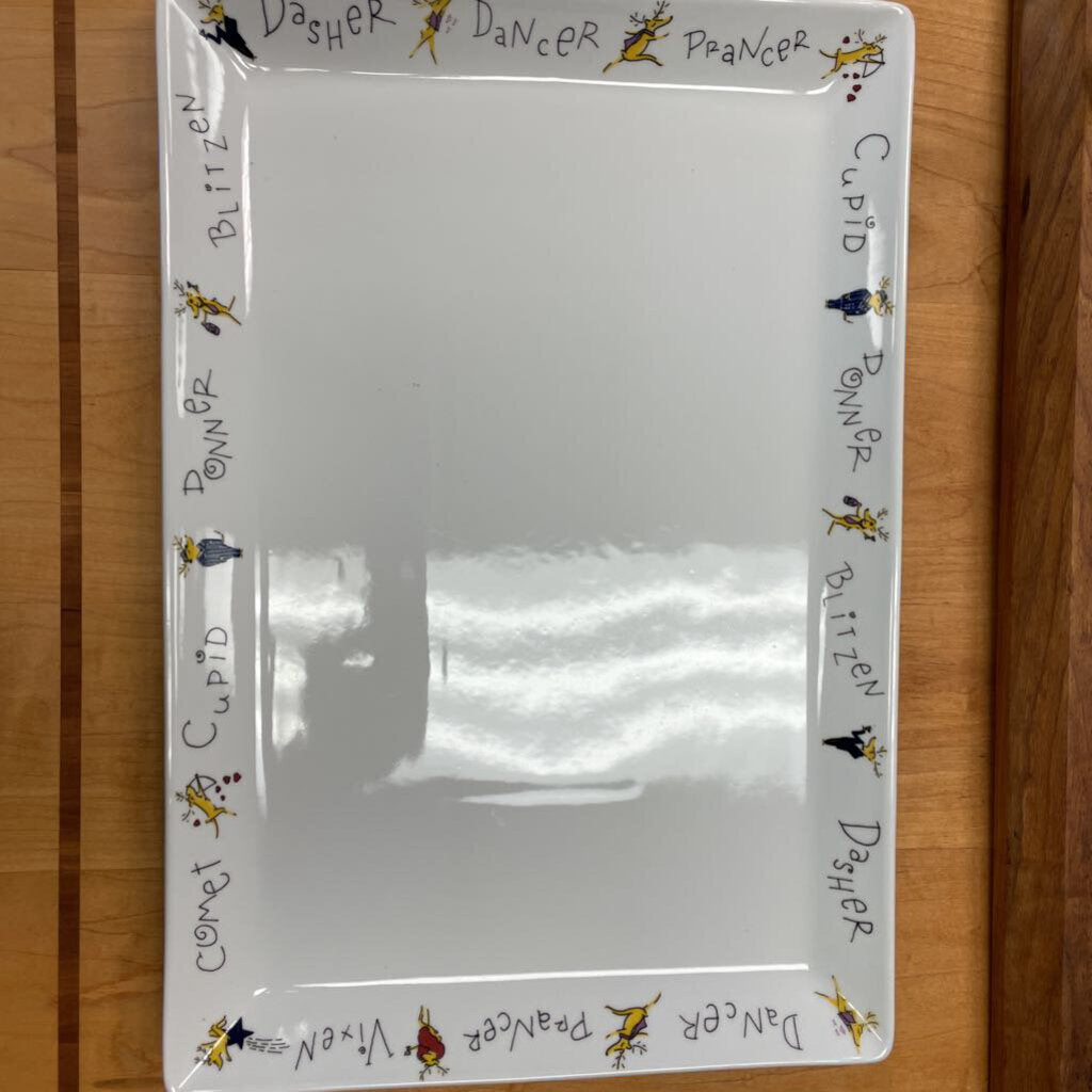 Pottery Barn Reindeer Serving Set