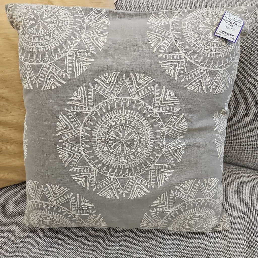 Decozen Embroidered Throw Pillow