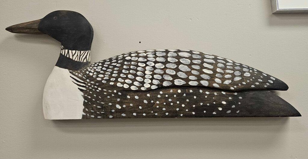 Wooden Loon Wall Decor