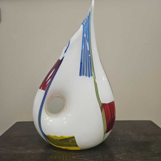 Anzolo Fuga Handblown Murano Glass Vase