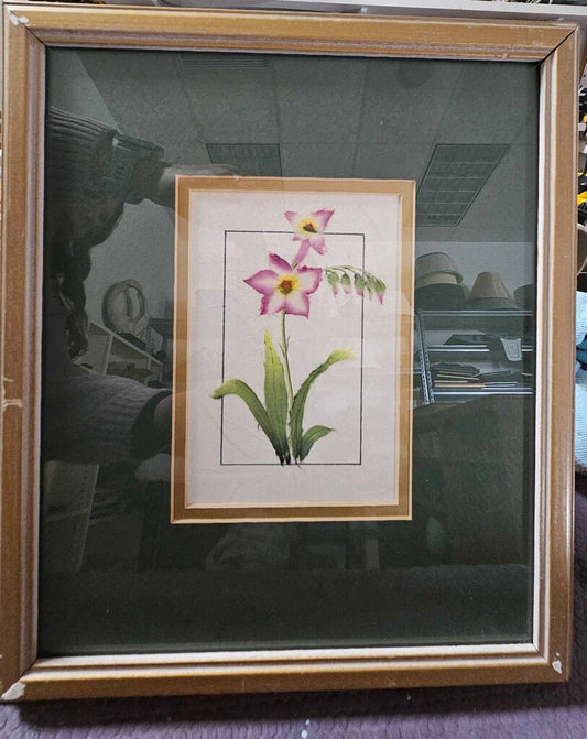 Watercolor Flowers on Fiber Paper