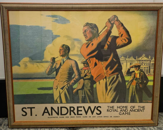 St. Andrews Golf Course Framed Art