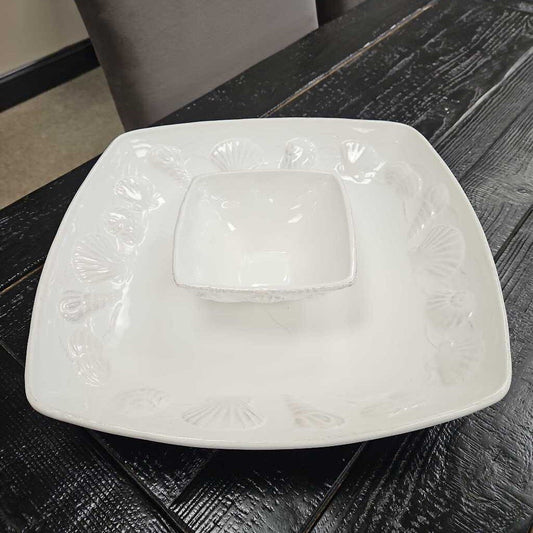 Dennis East Seashell Chip & Dip Platter