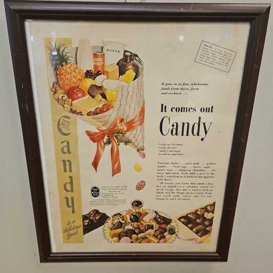 Vintage Candy Advertisement