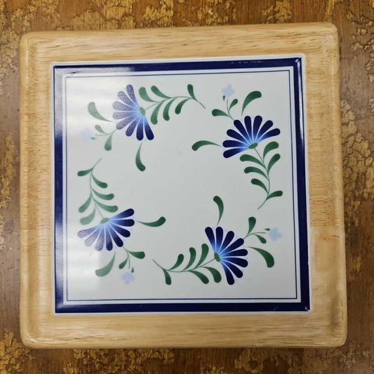 Dansk Square Wood Frame Trivet