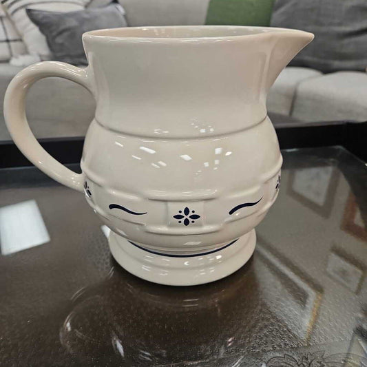 Vintage Longaberger Pottery Woven Traditions 32oz Pitcher