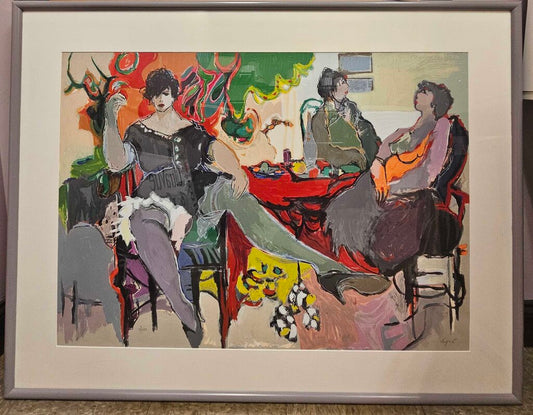 Itzchak Tarkay "Three Women" Serigraph on Paper