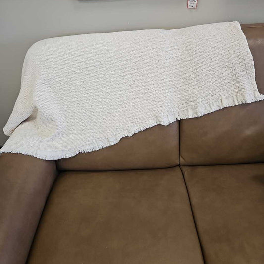 Vela Home Cream Throw Blanket