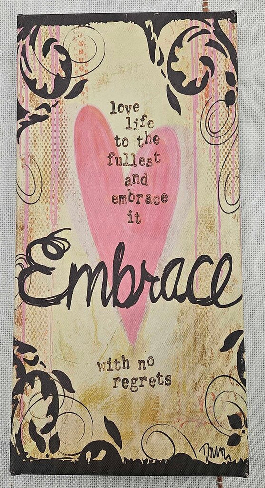 "No Regrets" Canvas Wall Art