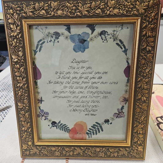 Mother to Daughter Quote Art