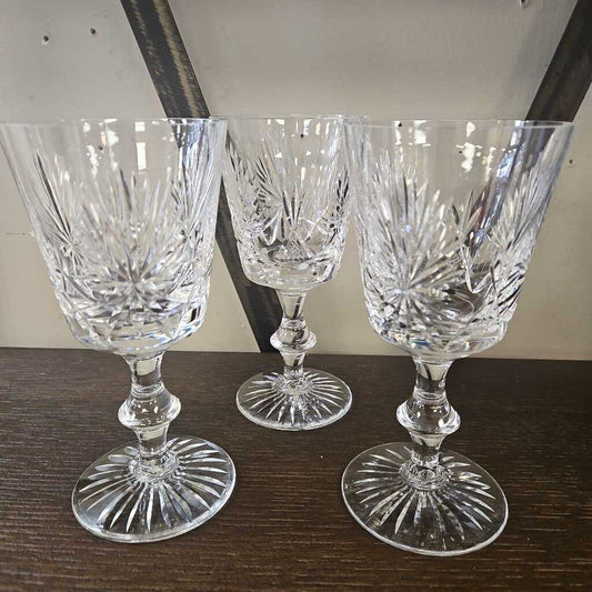 Waterford Crystal Wine Goblets - Set of 3