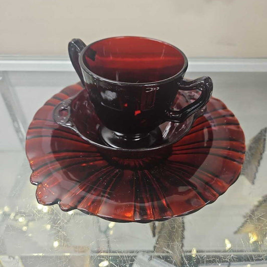 Glass Creamer & Decorative Dishes (Set of 3)