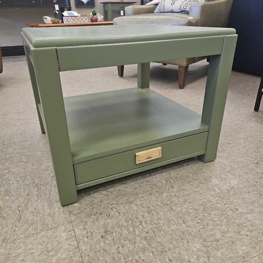 Bassett Furniture Company Refinished Single Drawer Coffee Table