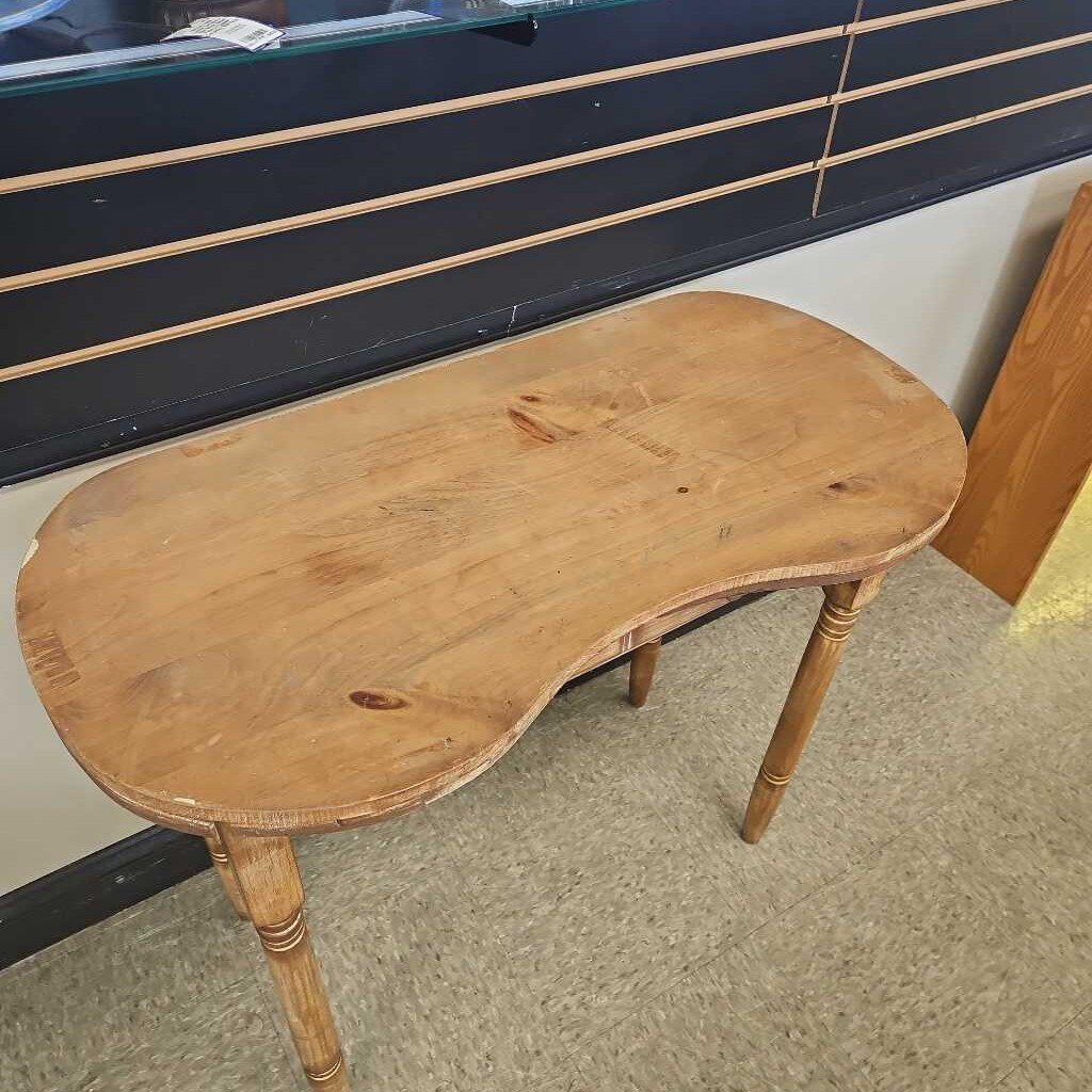 Vintage Kidney Shaped Single Drawer Dressing Table