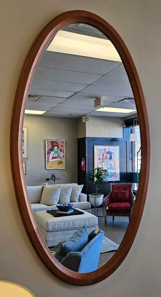 Askel Kjersgaard MCM Danish Oval 501 Mirror in Teak