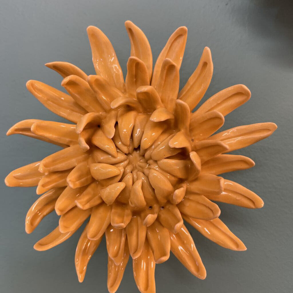 Chive Ceramic Wall Flower #EG38 - Canary Yellow Sarah Mum