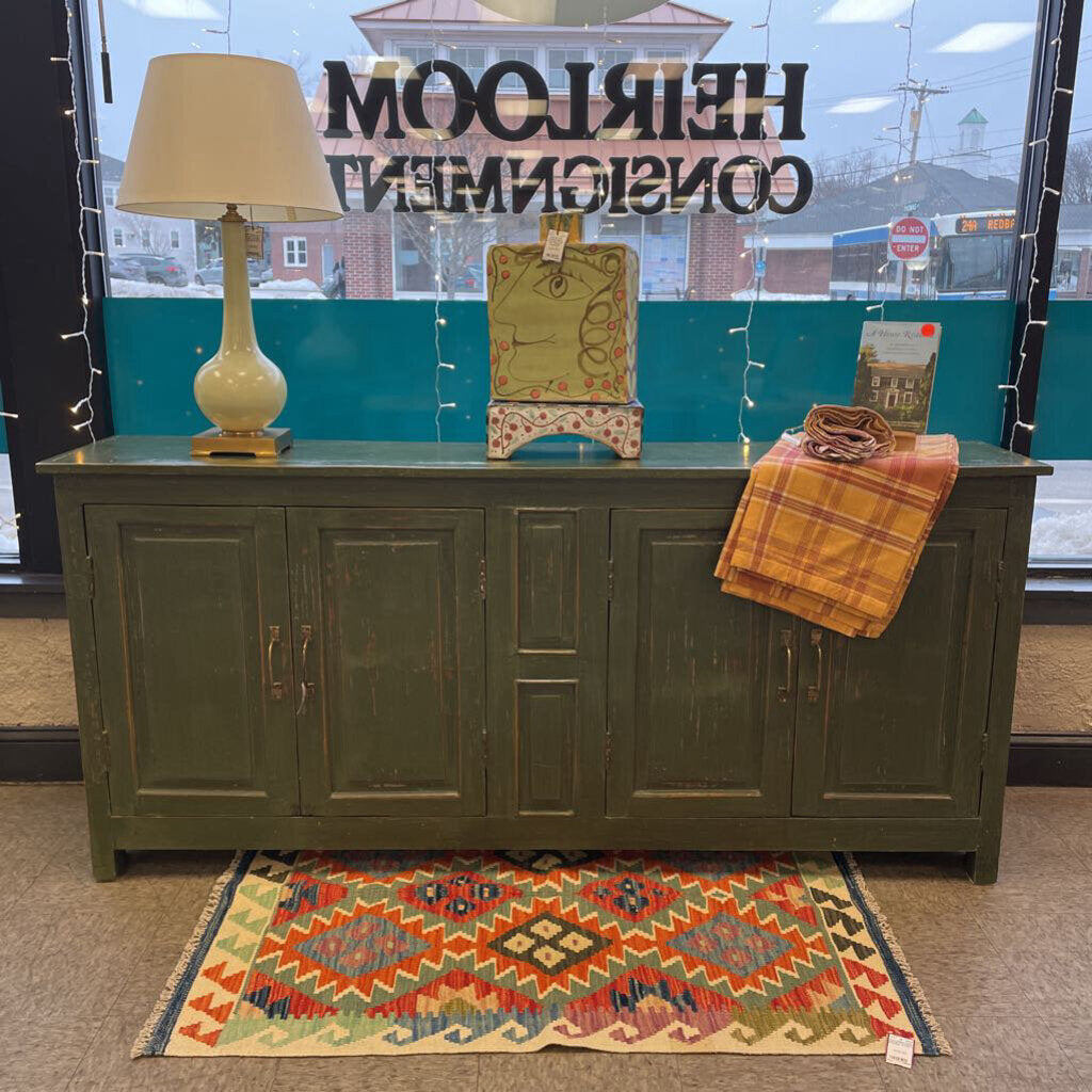 Asia West Colonial Distressed Wood Sideboard