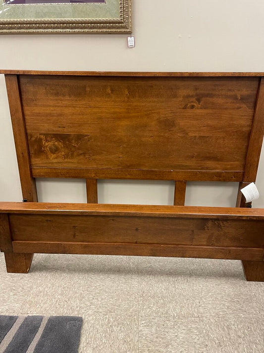 Pottery Barn Queen Size Sumatra Manaya Wood Bed