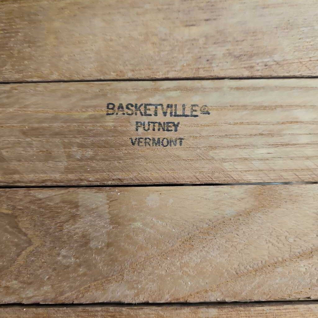 Vintage Basketville Vermont Picnic Basket