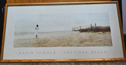 "The Long Beach" Signed Print by David Schock