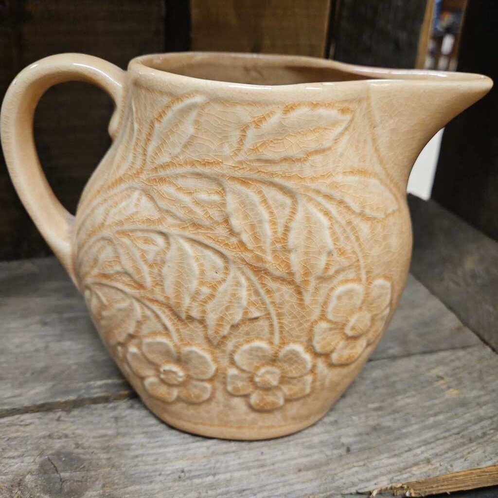 Vintage Peach Brush McCoy Pottery Pitcher