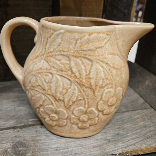 Vintage Peach Brush McCoy Pottery Pitcher