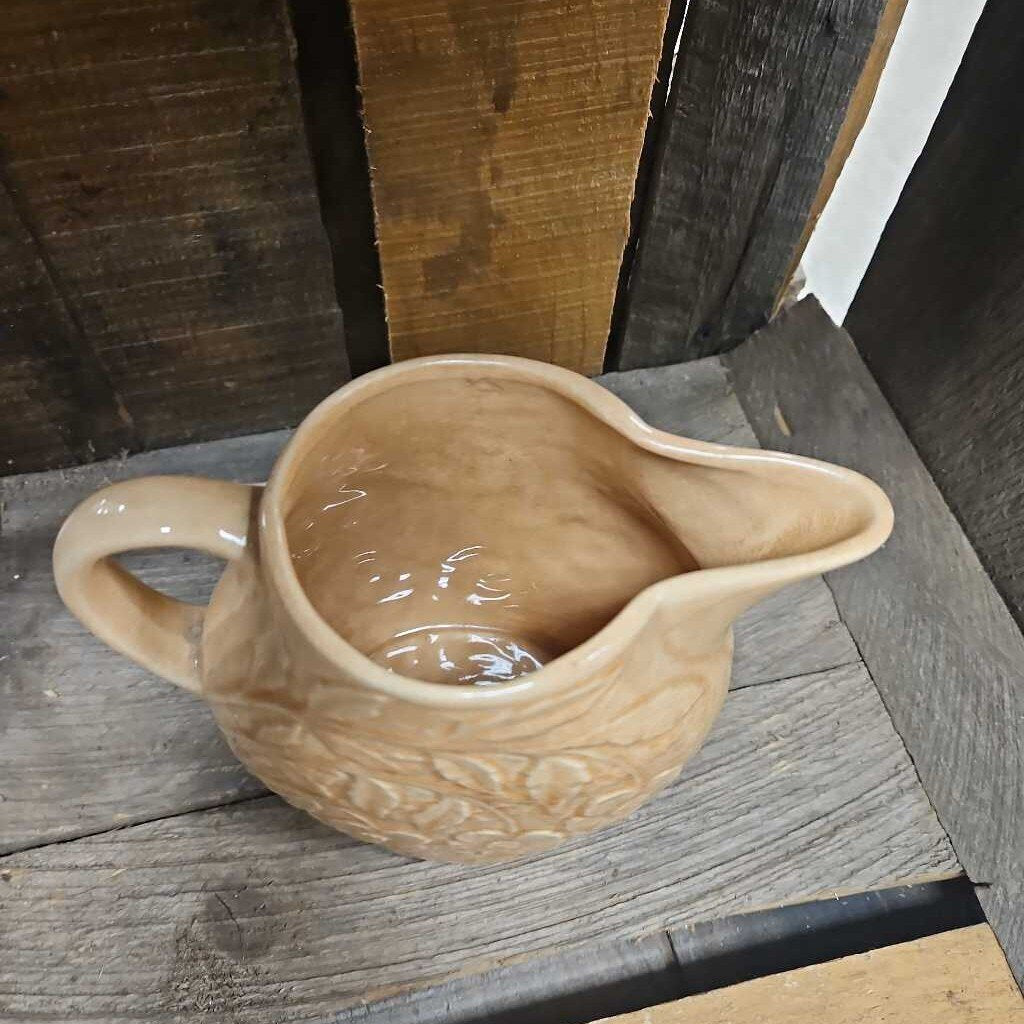 Vintage Peach Brush McCoy Pottery Pitcher