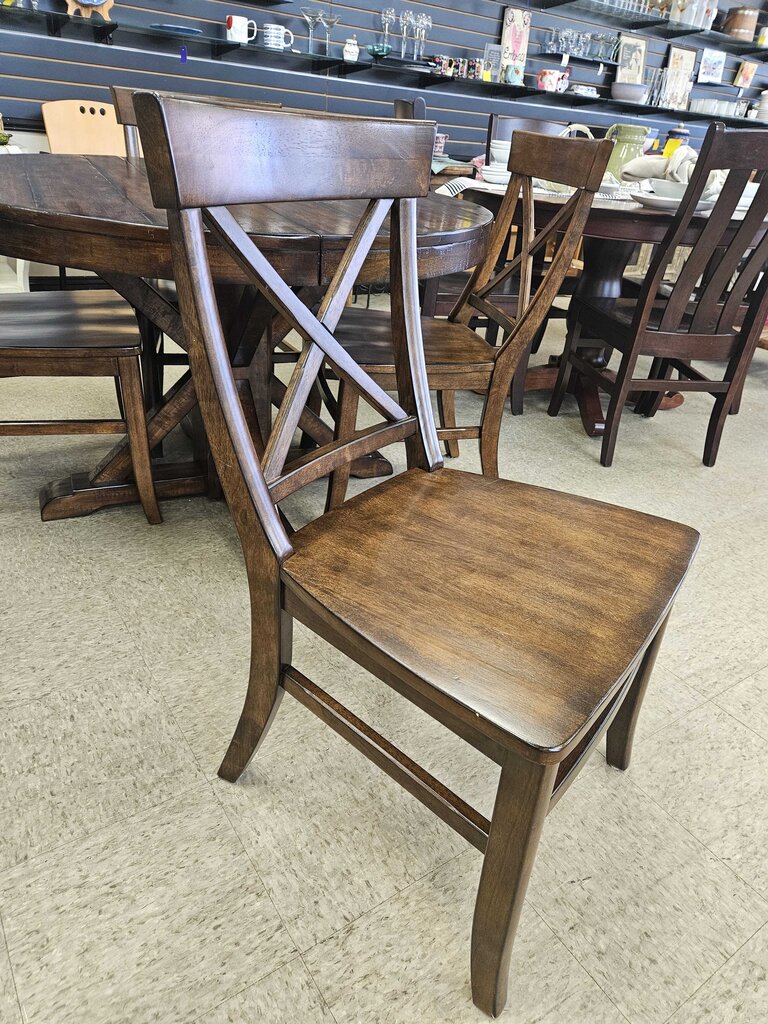 Pottery Barn Benchmark Collection Round Expandable Dining Table & 5 Chairs