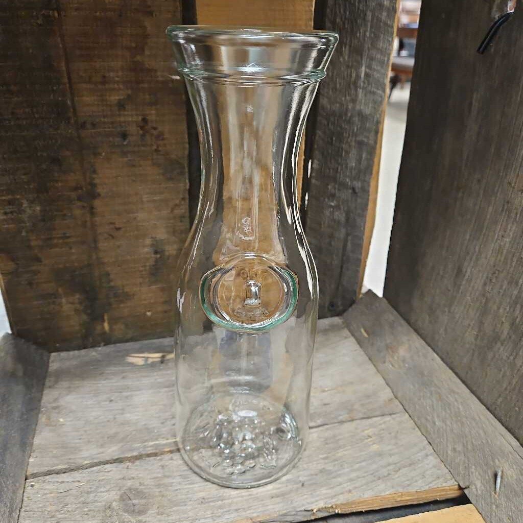 Vintage Embossed "One Liter" Wine Carafe