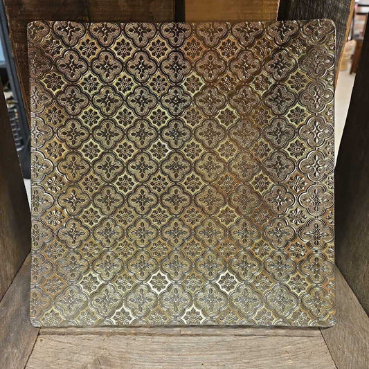 Vintage George Briard 22kt Gold Glass Iberia Barware Plate