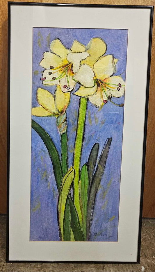 "Jaune" Original Singed Watercolor/Acrylic on Fabriano Paperby Marilyn Blinkhorn