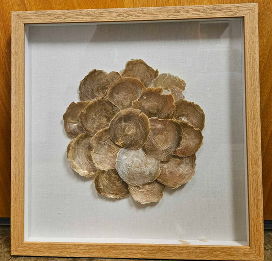 Capiz Shell Framed 3D Shadow Box Wall Art