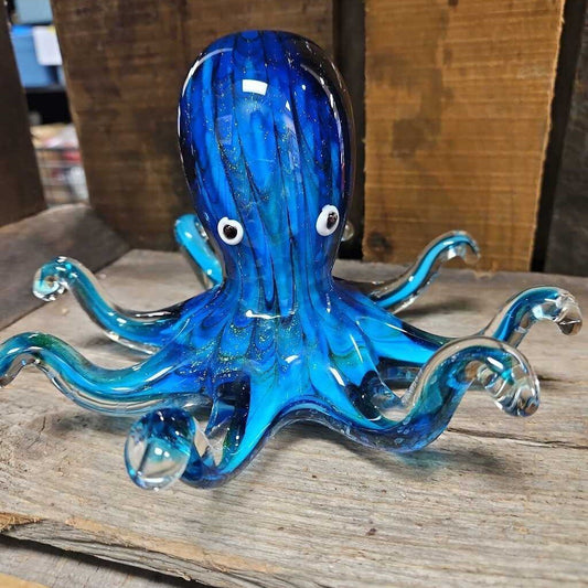 Handblown Glass Octopus Statue