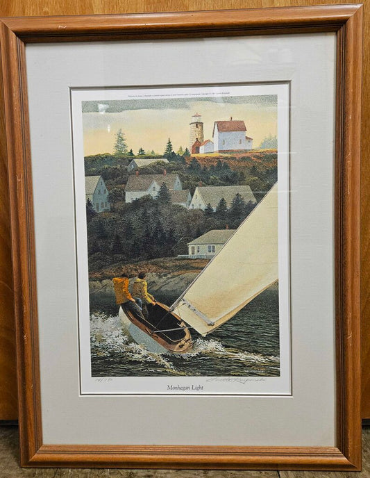 "Mohegan Light" Signed Lithograph 74/780 by Loretta Krupinski