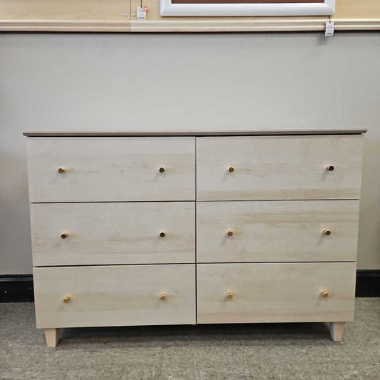 WAMPAT 6-Drawer Wooden Dresser - Like NEW