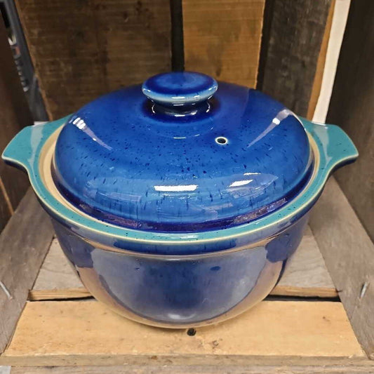 Denby "Harlequin" Pattern Covered 3.5qt Casserole Dish