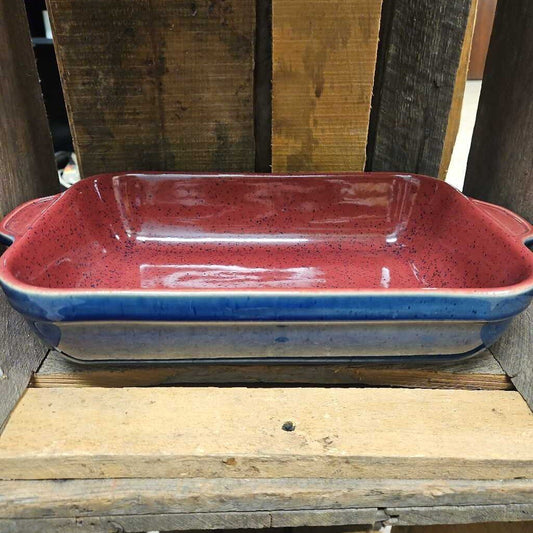 Denby "Harlequin" Pattern 2qt. Rectangular Casserole Dish