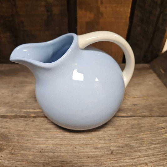 Kraft-Blue Homer Laughlin Ceramic Pitcher