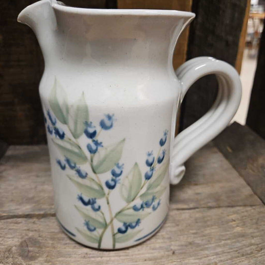 Union Stoneware Ceramic Blueberry Pitcher