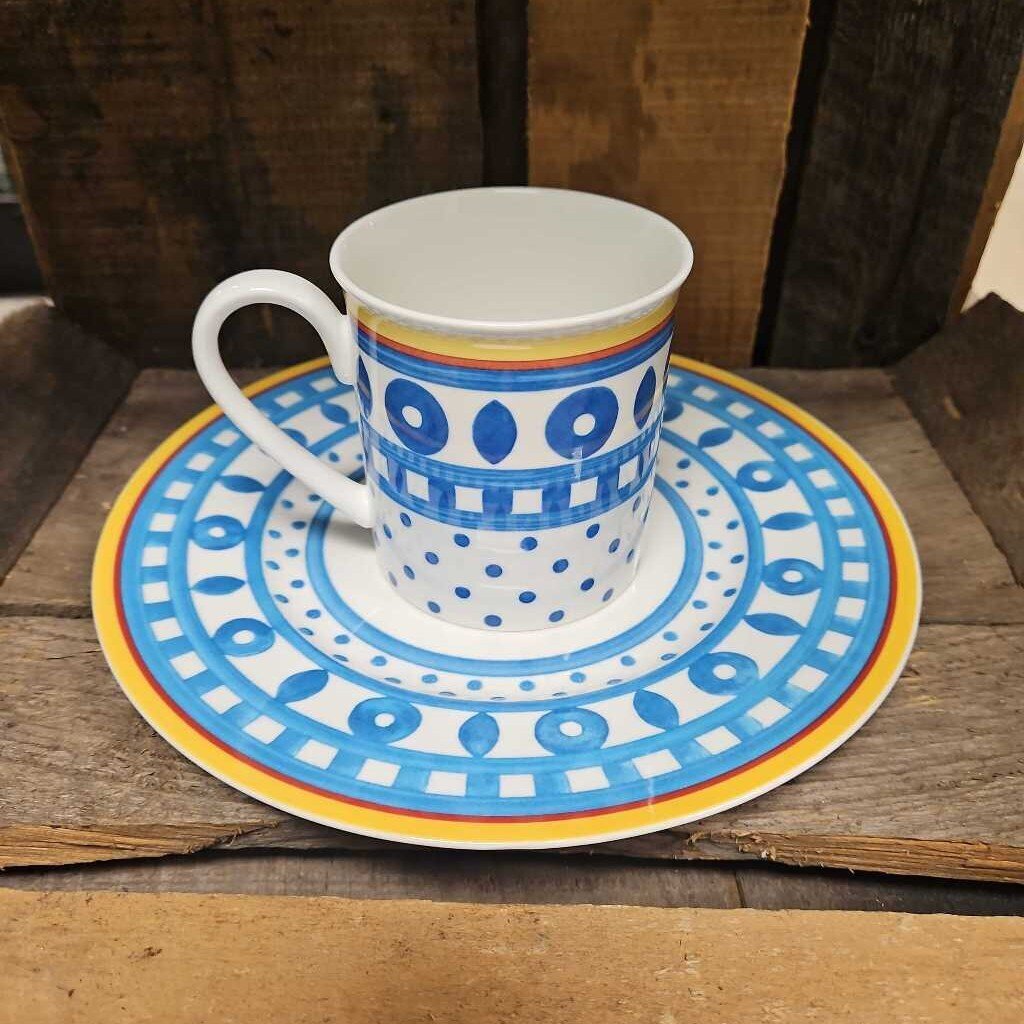 Villeroy & Boch "Twist-Anna" Salad Plate and Mug