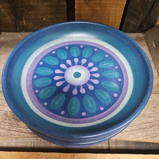 Mid Century KMK Viola Decorative Plate (Set of 4) - Made in Germany