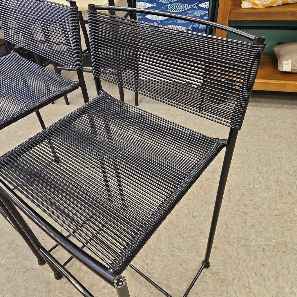 Post Modern Giandomenico Belotti Attributed 'Spaghetti' Counter Stools - Set of 2