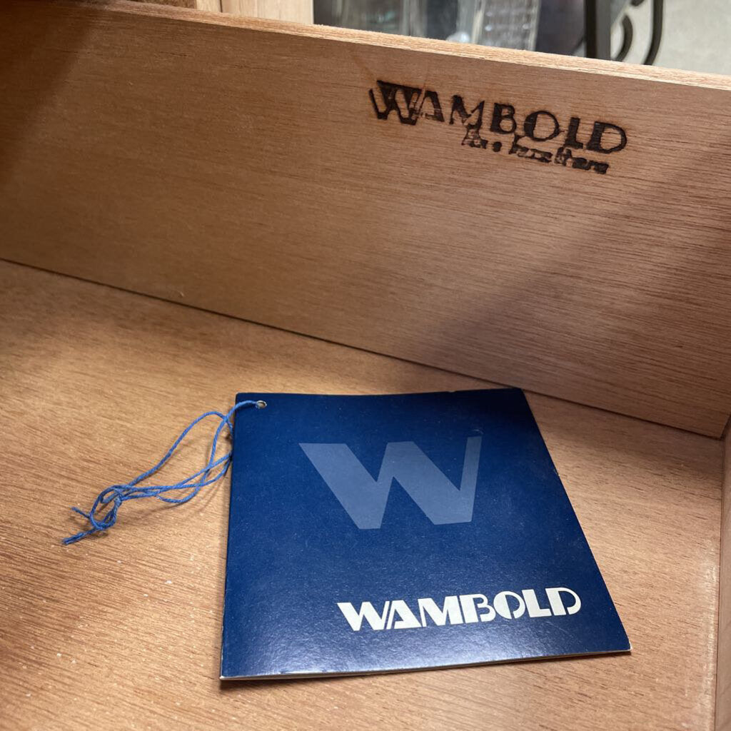 Light Oak Nightstand with Two Drawers