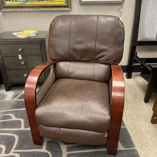 Brown Leather Recliner Chair