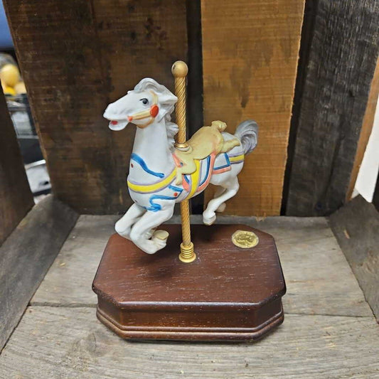 Moving Musical Carousel Horse "Memory"