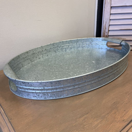 Galvanized Metal Serving Tray