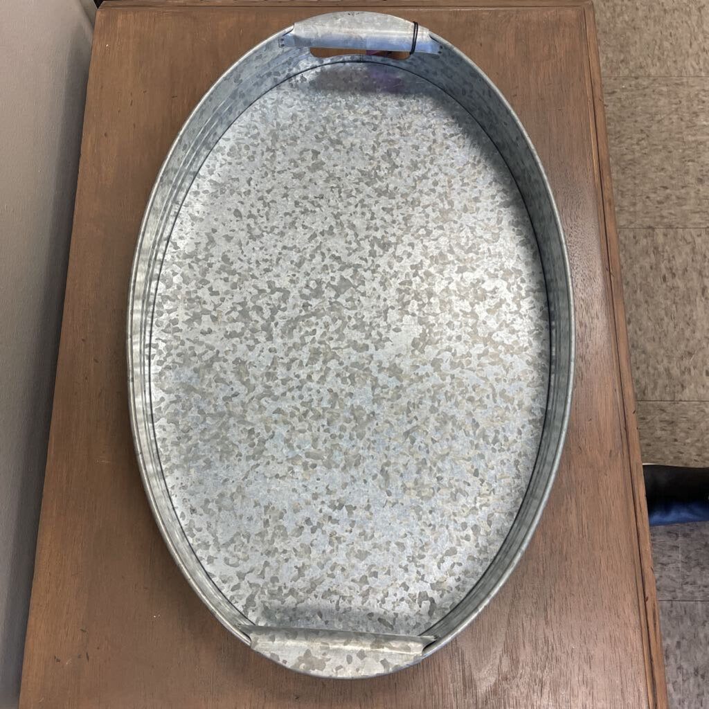 Galvanized Metal Serving Tray