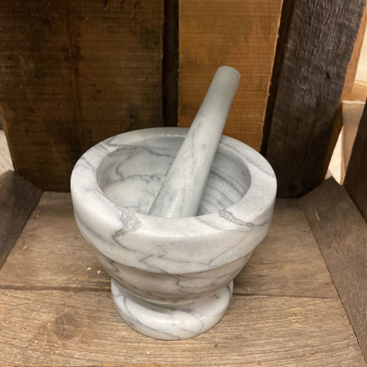 Marble Mortar and Pestle