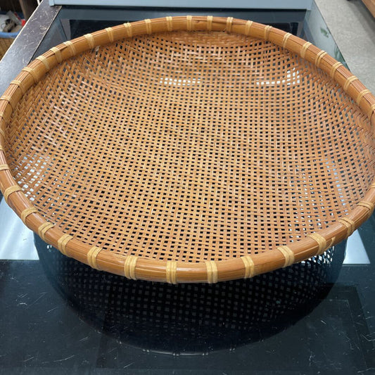 Round Woven Bamboo Tray